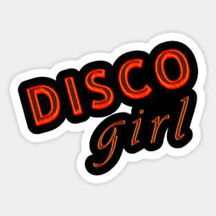 disco girl Sticker